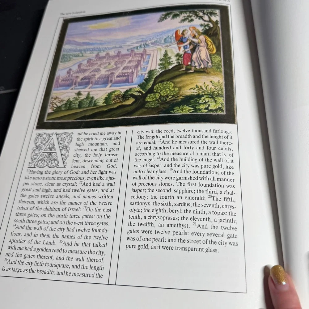 The Bible In Word and Art King James Version Matthäus Merian Illustrations 1988‎